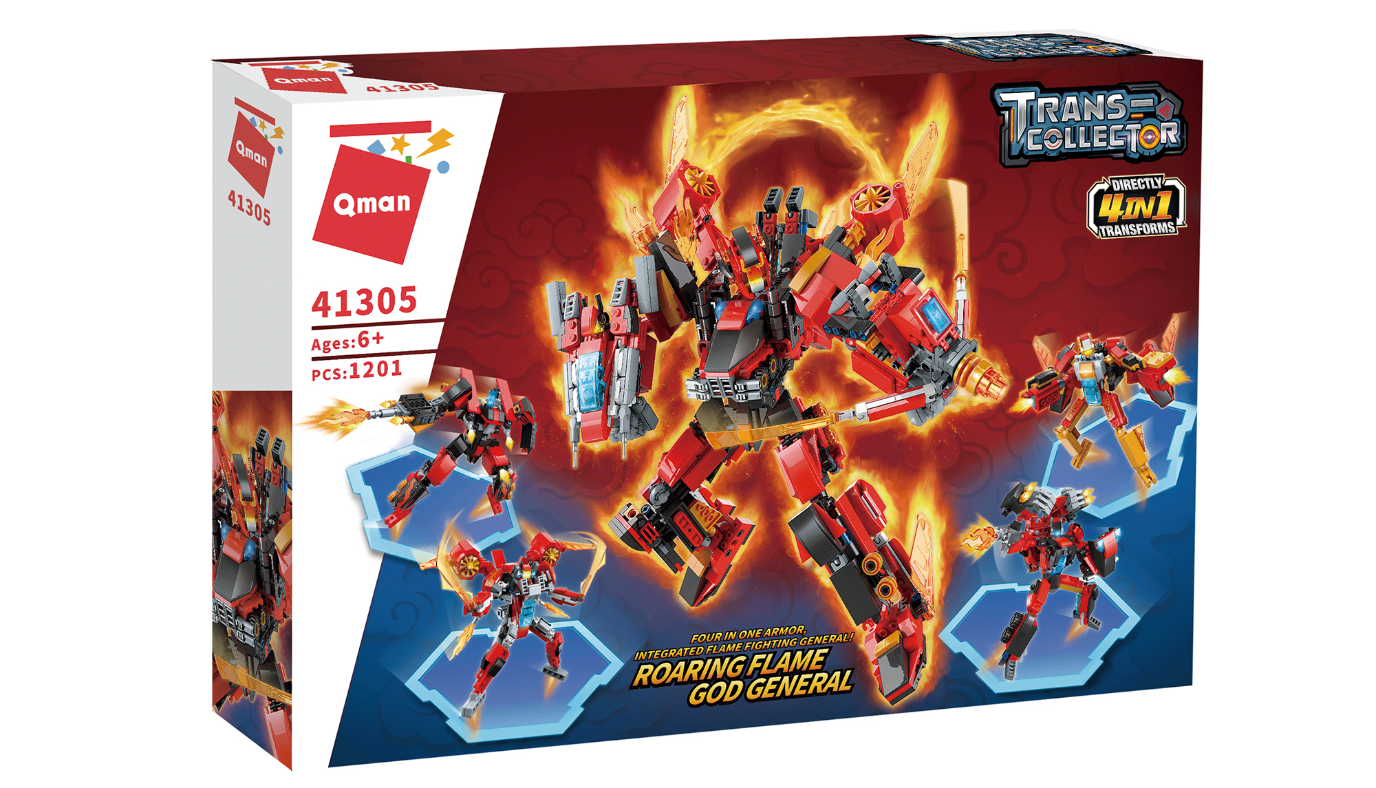 Roaring flame god general